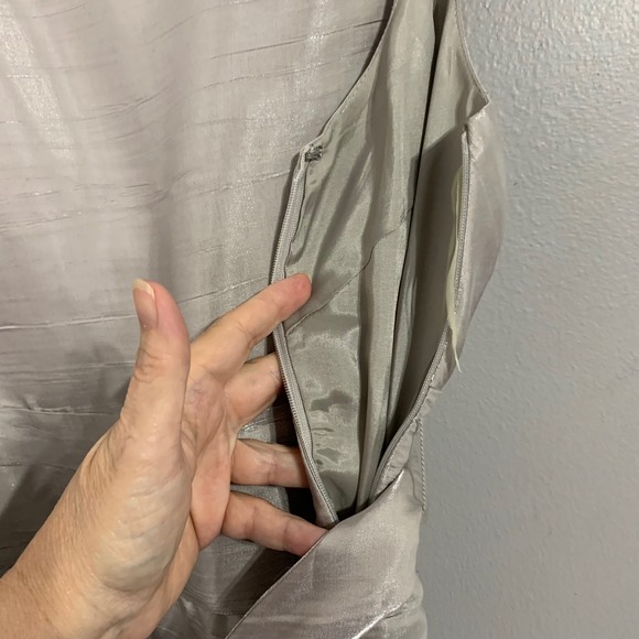 Antonio Melani Midi Dress Sleeveless‎ Party Cocktail Shimmer Size 14 - Picture 7 of 13